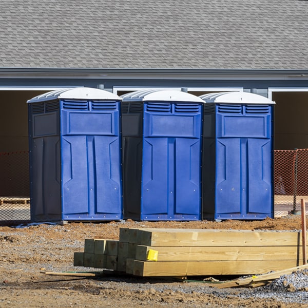 what is the maximum capacity for a single porta potty in Arispe IA